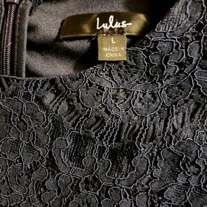 Lulus Black Lace Dress  Large